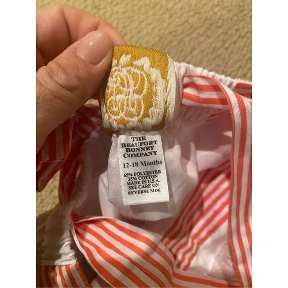 TBBC Beaufort Bonnet Sayre Sunsuit 12-18m Custom Cutest Pumpkin in the Patch - Picture 5 of 6